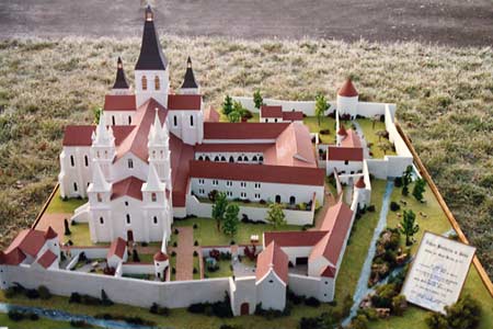 Maquette de reconstitution historique de l’Abbaye de Déols